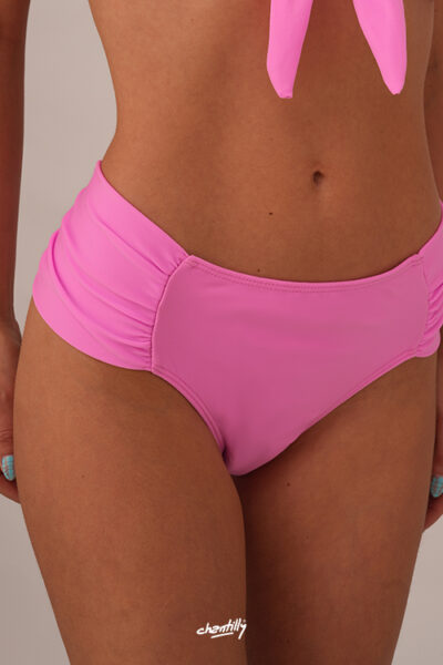 BIKINI ALTA CON FRUNCES LATERALES