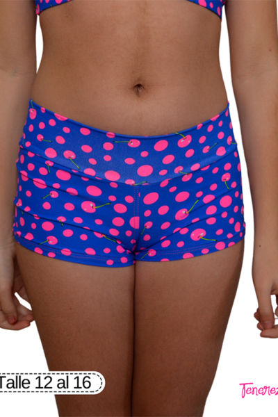MINISHORT CON CINTURA FRUTAL